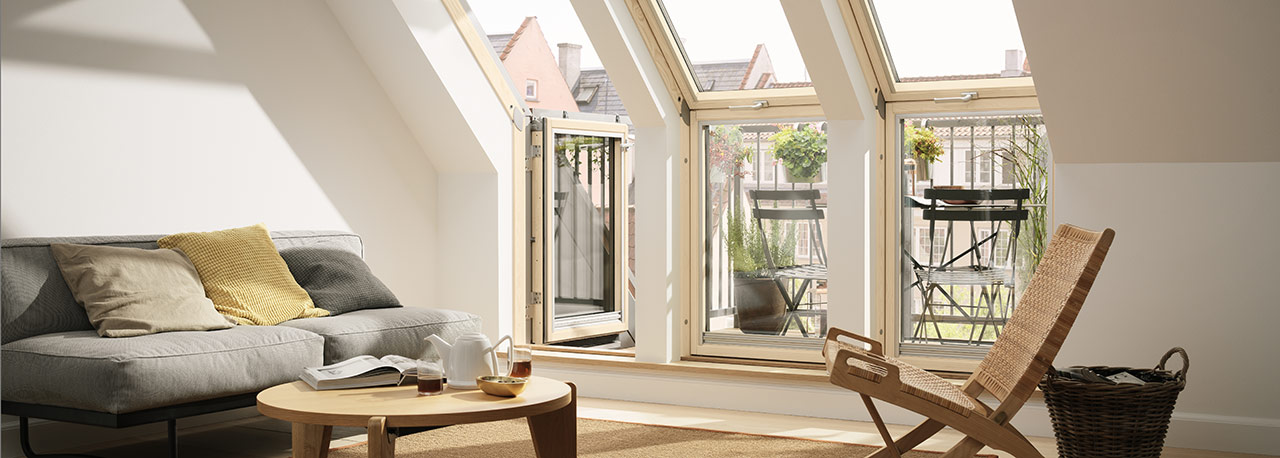Мансардное окно-балкон VELUX Premium GDL CABRIO