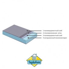 Teplofom+ XPS, односторонний слой (1250x600 мм)